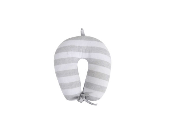 Travel divider grey striped Neck pillow