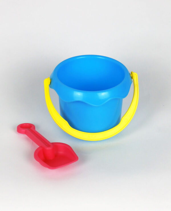 Beach Toys Blue bucket and red shovel 2