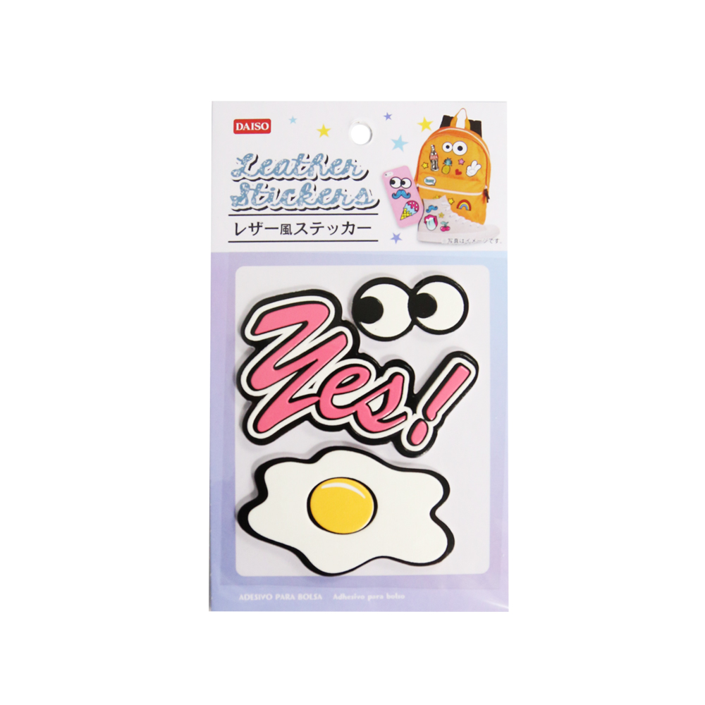 Leather Yes Bag Stickers - Daiso Japan Middle East