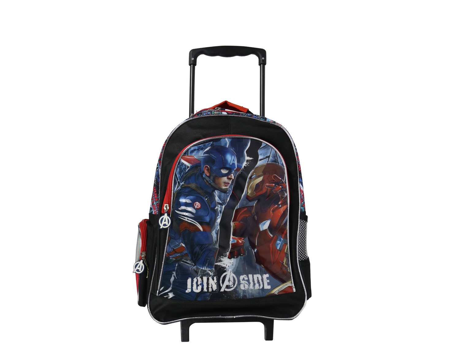 Round Captain America Shield Kid Wheel Portable Rolling Trolley Bag Luggage  Case | eBay