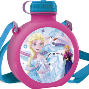 Frozen-round-water bottle-with strap