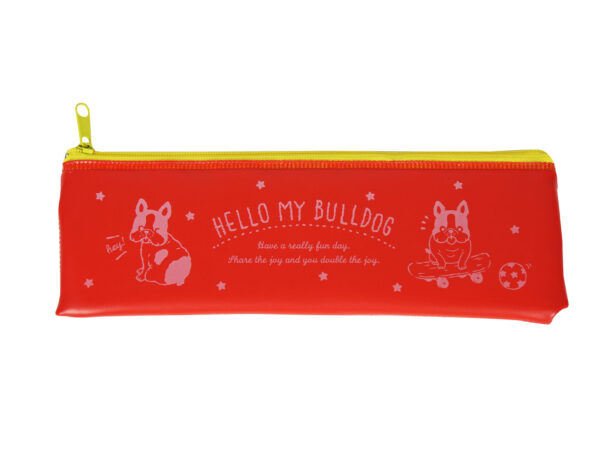 Hello-my-bulldog-red-pencil-case