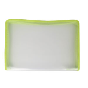 Clear-with-green-border-zip-bag-folder