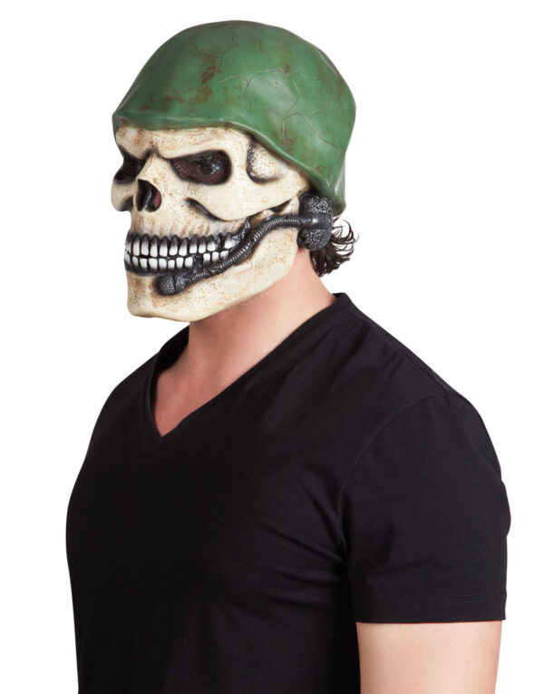 Latex-face-mask-Soldier-skull