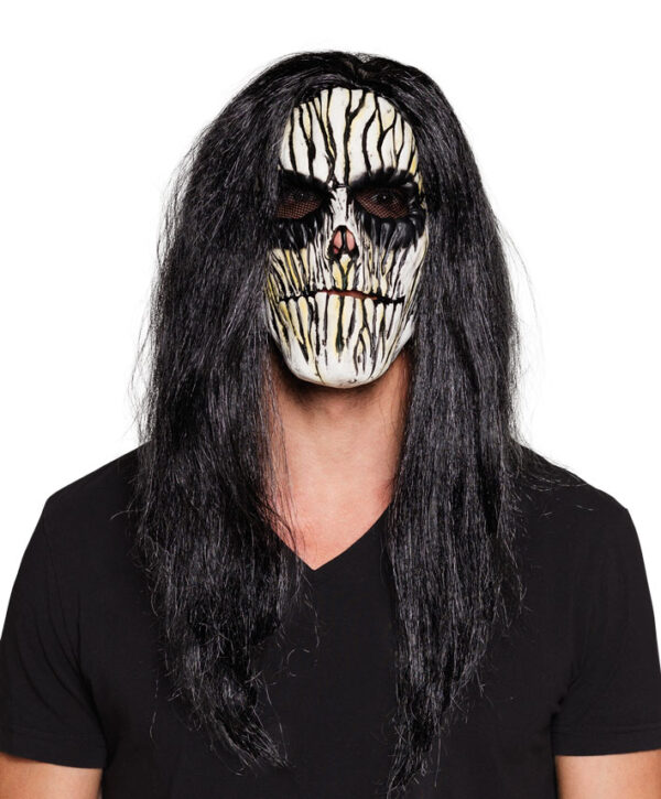 white-mask-with-black-ink-dripping-and-long-hair