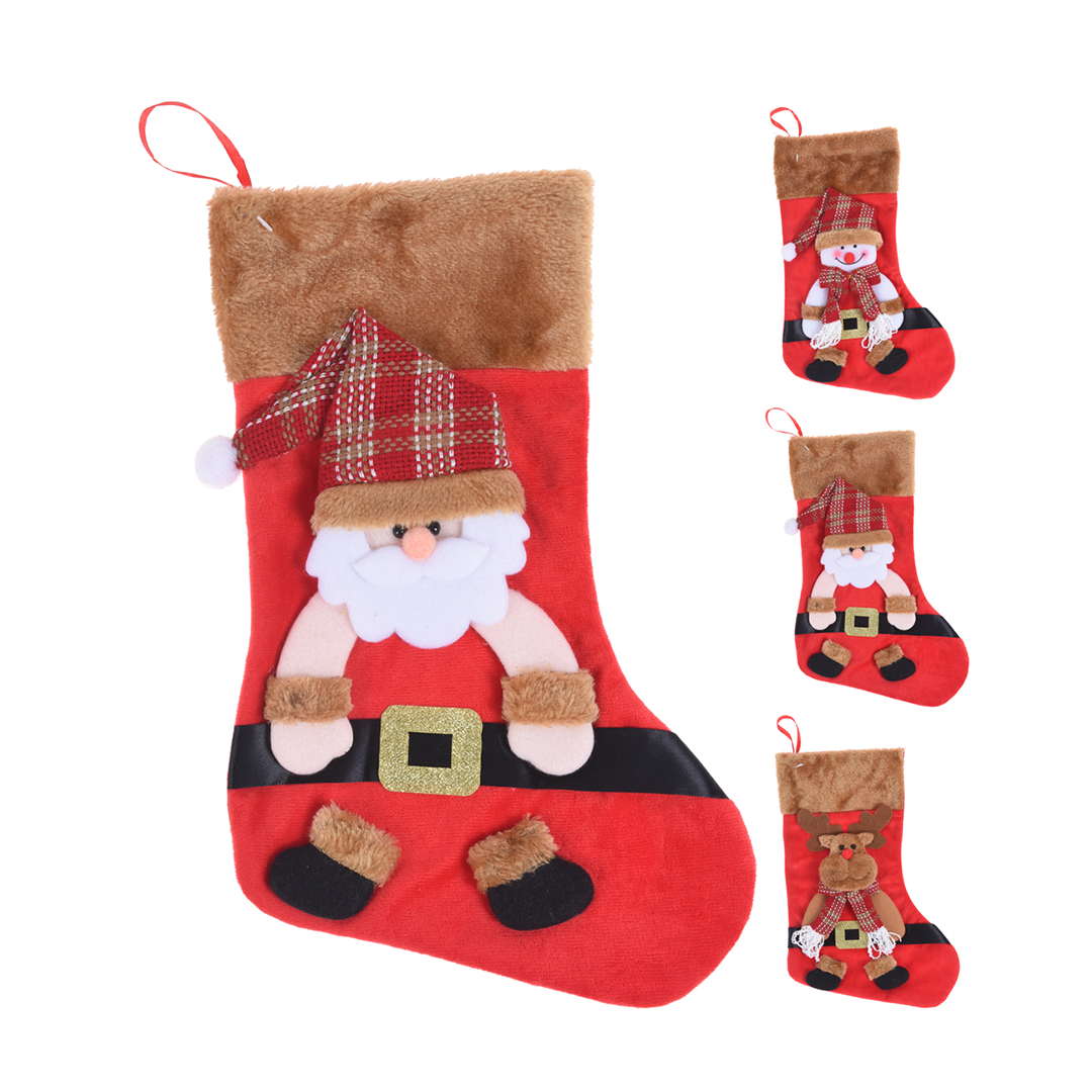 Fluffy Soft Christmas Santa Stockings - Daiso Japan Middle East