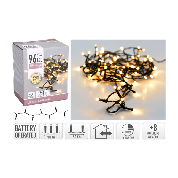 96- LED - 700- cm -battery -operated- lights