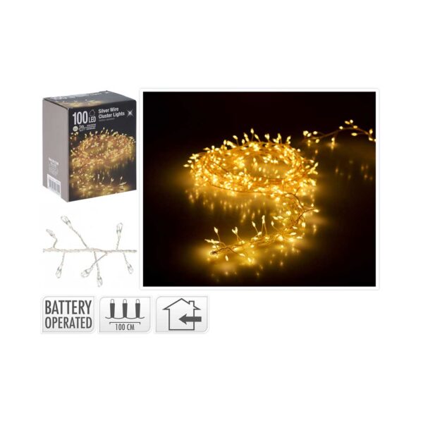 SILVER-WIRE-CLUSTER-GOLDEN-LIGHTS-100-LED-BATTERY-OPERATED