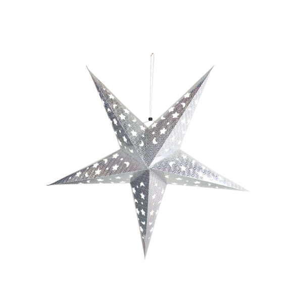 PAPER-CHRISTMAS-STAR-FOLDABLE-SILVER