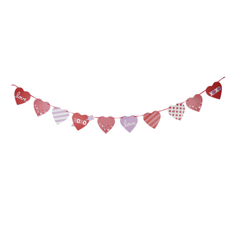 Valentine's Day Heart Banner - Daiso Japan Middle East
