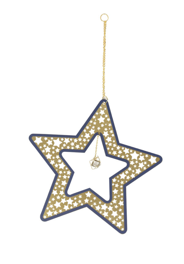 Decoration-golden-dangling-star