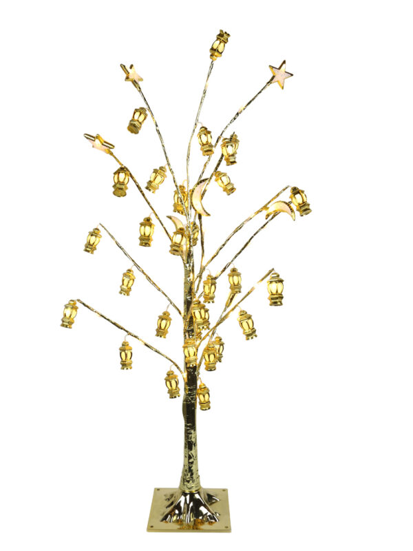 Ramadan-Lantern-golden-tree