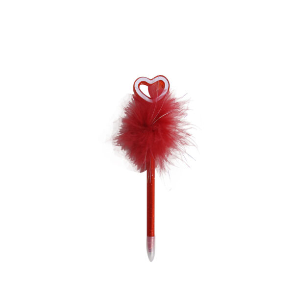 Red-feathery-heart-pen