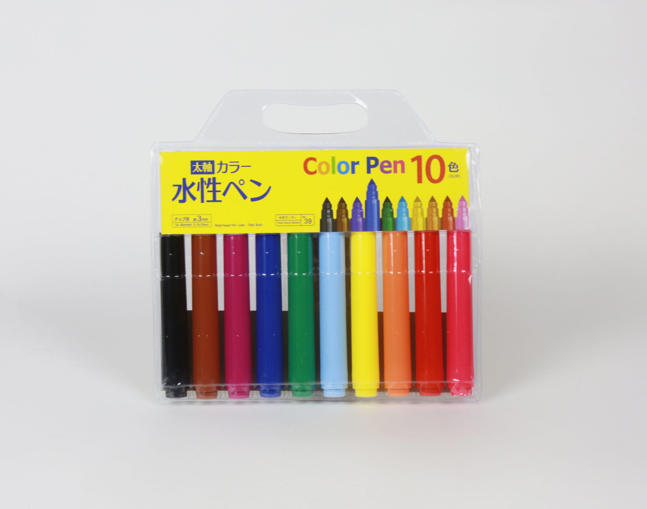 Water Based Magic Marker Pens - 10 Colors Included - Daiso Japan Middle East