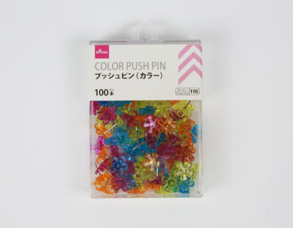 Flower-Color-Push-Pins-100-Pieces
