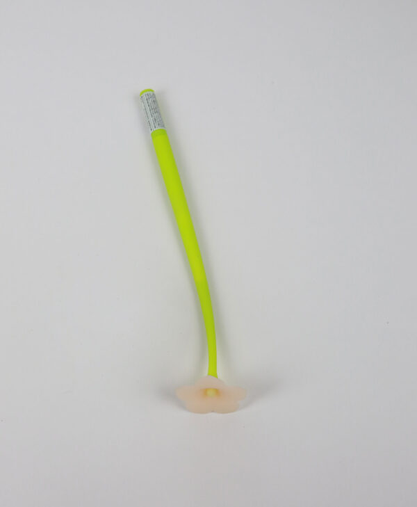 Flexible-Lime-Green-Pink-Flower-Pen