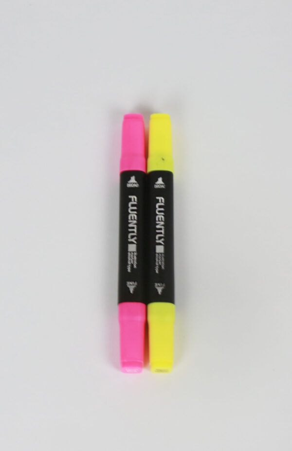 Fluently-Yellow-Pink-Neon-Markers