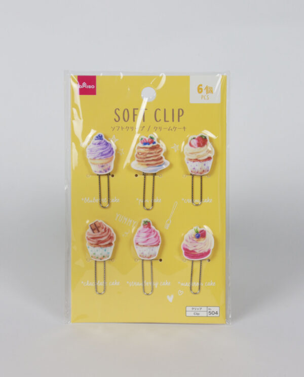 Cream-Cake-Soft-Clips -6-Pieces-Included