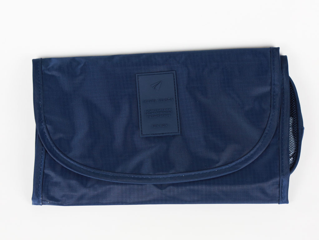 Navy Blue Travel Organizer Pouch - Daiso Japan Middle East