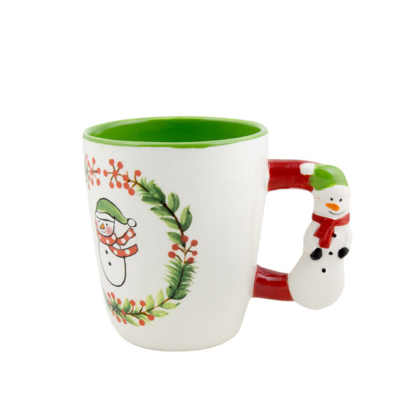 Christmas-Mug-with-Snowman-Handle